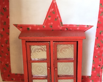 Miniature Dollhouse Furniture Pie Safe-1:12 scale