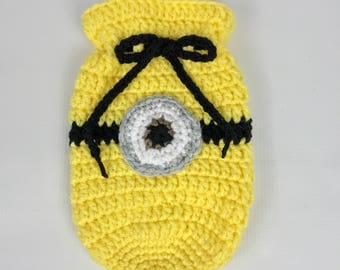 Minion drawstring bag, yellow and black dice bag, gamer, geeky,