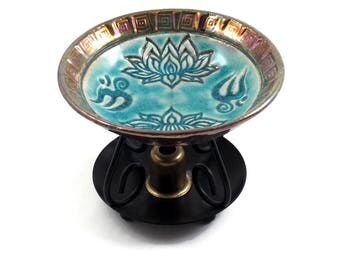 ESSENTIAL OIL Lotus DIFFUSER Handmade Ceramic Pottery