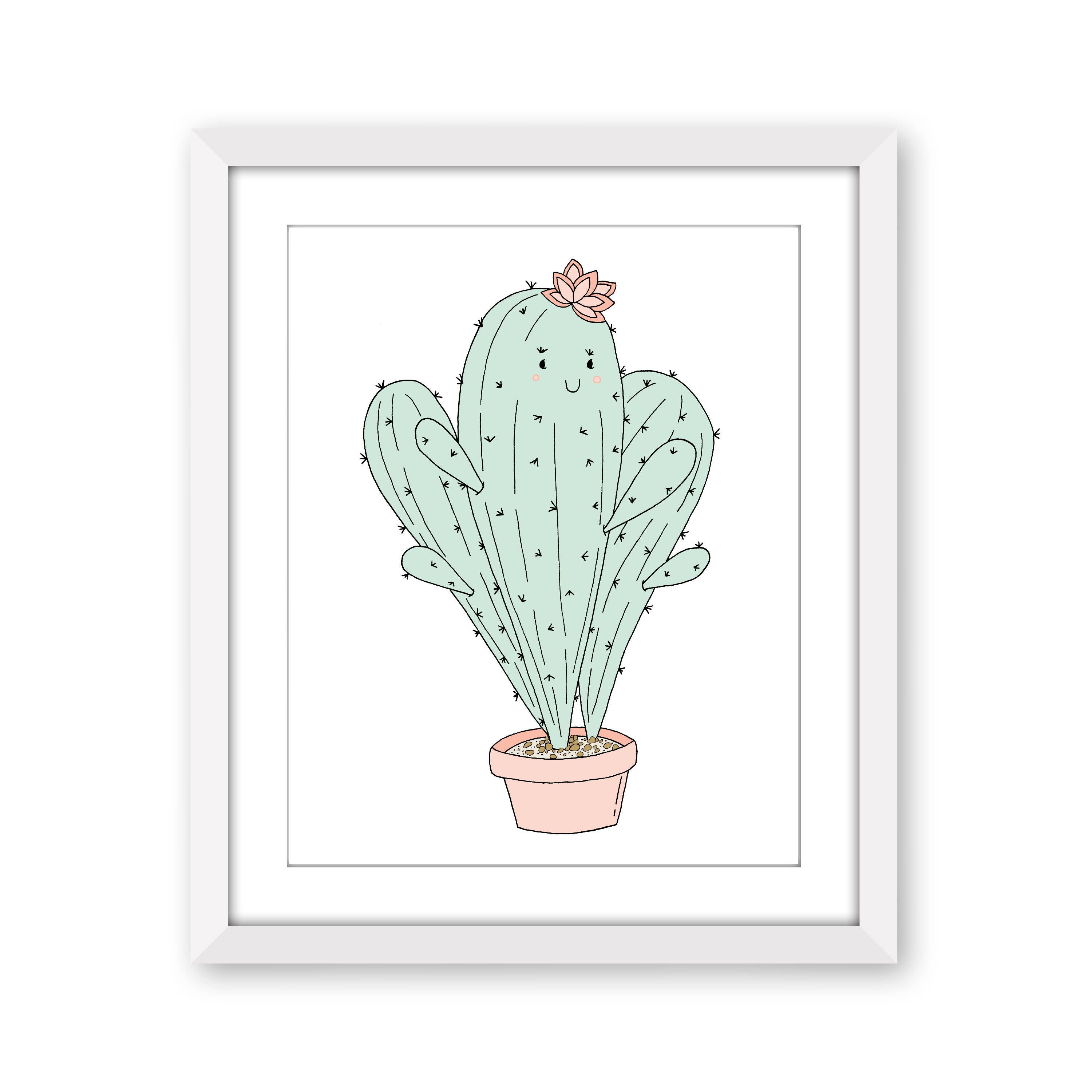 Cactus Nursery Art Friendly Cactus Nursery Art Kids