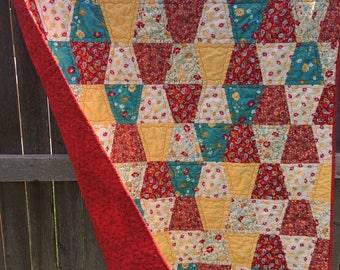Laura's Quilt - Lap size; Patchwork; Tumbler