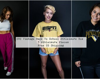 Back to School Clothing - Athletic Wear - Vintage Crewneck Sweatshirt - Vintage Nike - 90s Adidas - Vintage Windbreaker - Athletic Crop Top