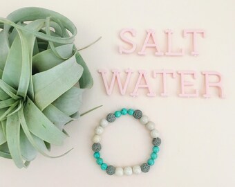 Salt Water Essential Oil Diffuser Bracelet Lava Bead Essential Oils Bracelet