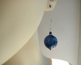 Long Murano Blown Glass Earrings