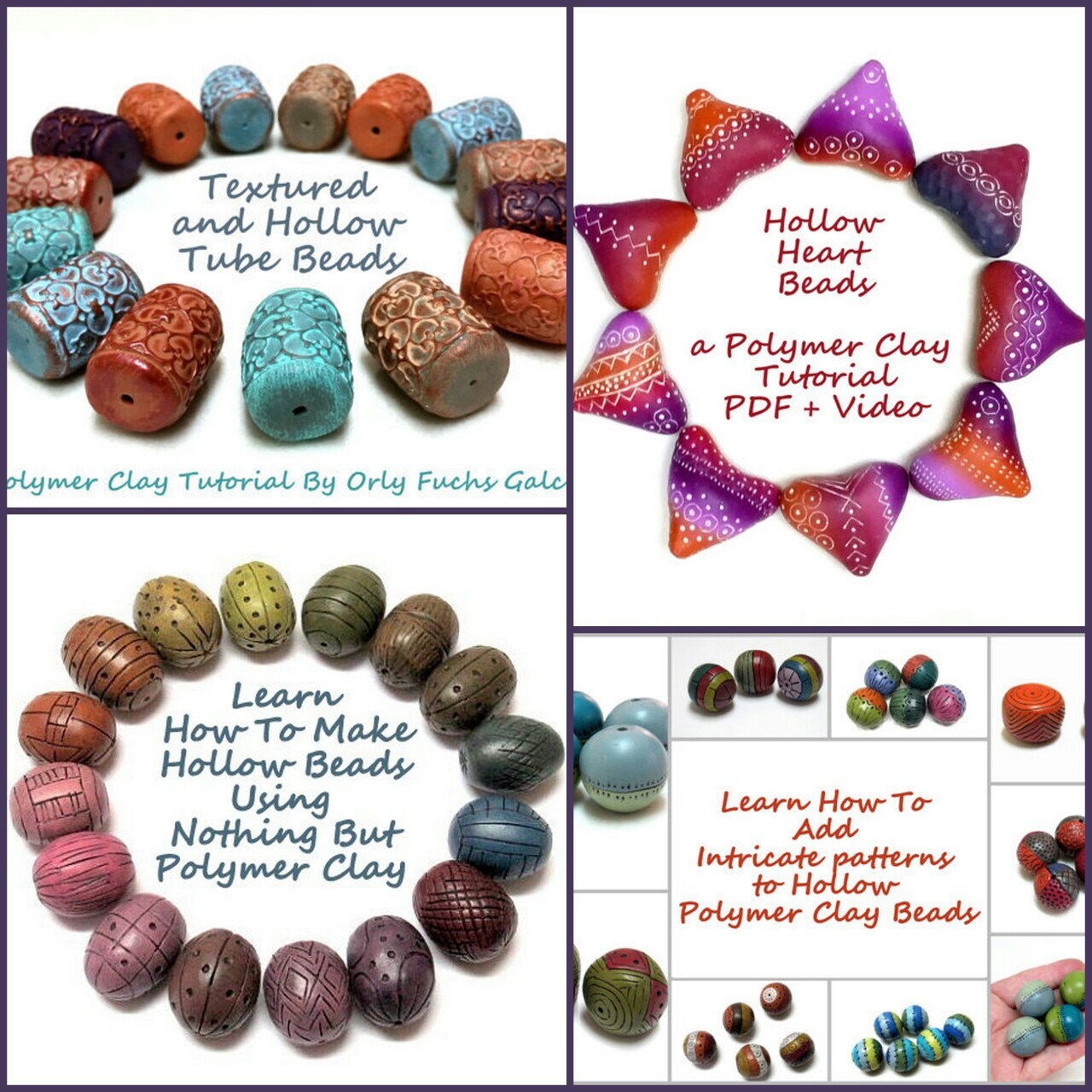 Polymer Clay Tutorial How To Make Hollow Polymer Clay Beads