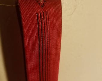 Red And Black skinny pinstripe necktie