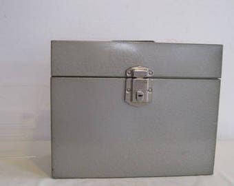 vintage Metal File Box by Hamilton Skotch