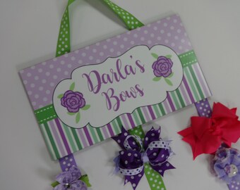 Hair Bow Holder, Personalized Hair bow Hder, Girls Bow Holder, Hairbow Organizer, Bow Holder
