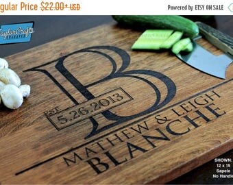 ON SALE Personalized Cutting Board, Engraved Cutting Board, Personalized Wedding Gift, Wedding Gift, Housewarming Gift, Anniversary Gift