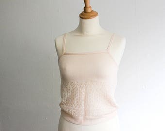 Vintage Pale Pink Sweater Camisole