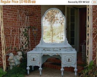 15% OFF SALE VANITY In Your Color! Order Your Own Antique Vanity - Shabby Chic Makeup Vanity - Custom Painted Vanity Gorgeous!