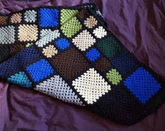 Granny square afghan blanket