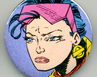 X-Men Comic Magnet or Pinback Buttons: Jubilee, Rogue, Cyclops and Apocalypse