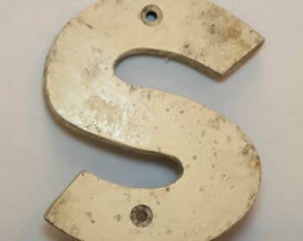 Vintage Letter S, Alphabet, S, Wall Art