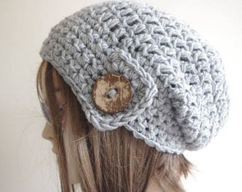 Womens Hats Gifts for her girl hat Cap Beanie sluchyhats Gray woman hats Womens Cancer Headwear Chunky Knit Hat Beanie