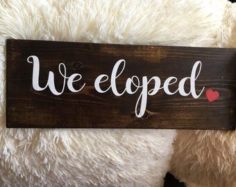 We eloped | Etsy