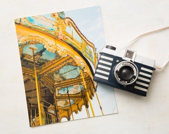 Paris Photography Print - Carousel Detail - Paris Wall Art - Travel Photography Print