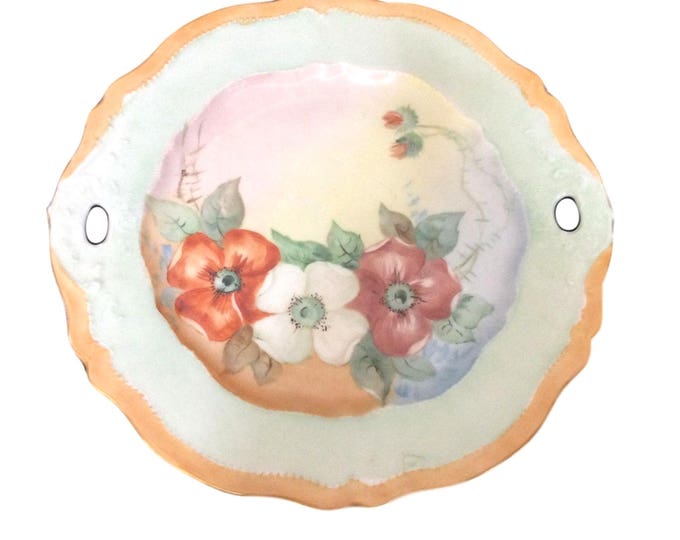 Vintage China Cake Plate, Royal Austria Plate, Floral Plate, Cake Plate, O&EG Plates, Serving Plates