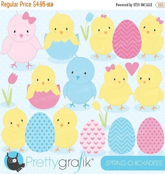 80% OFF SALE chick bird clipart commercial use, vector graphics, digital clip art, digital images - CL510 Il_570xn