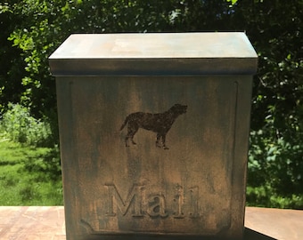 Copper Verde Patina, Indoor /Outdoor, wall mounting Mailbox
