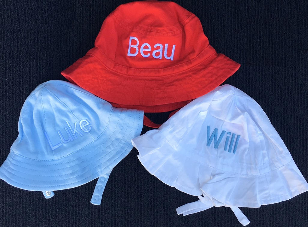 Personalized Baby Toddler Sun Hats Monogrammed Sun Hats for