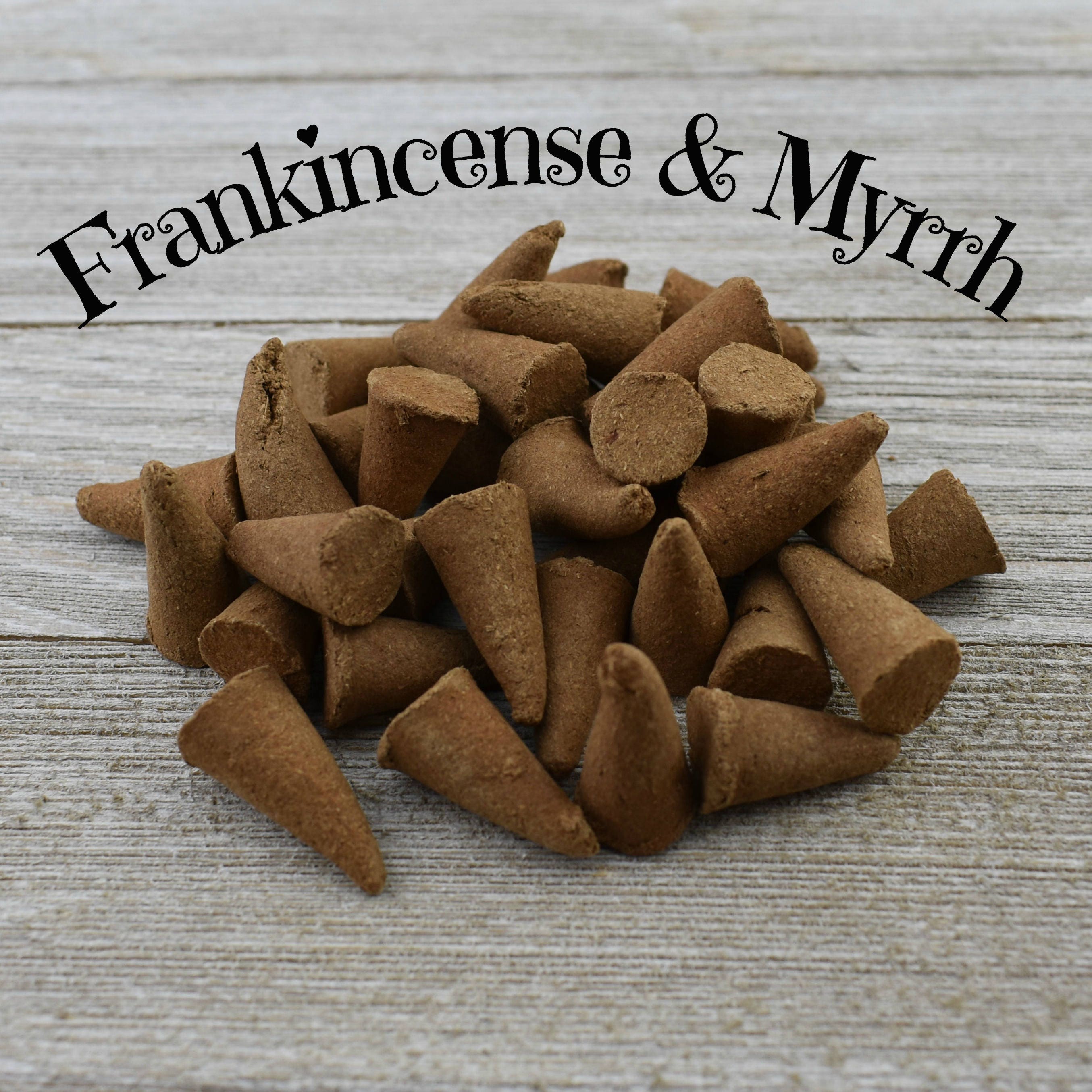 Frankincense and Myrrh Incense Cones Hand Dipped Incense