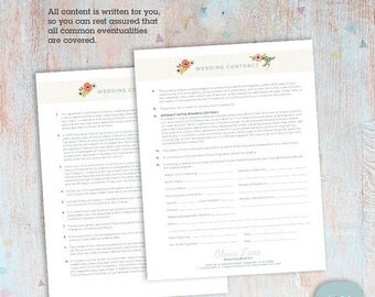 Bridal contract | Etsy