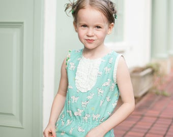 Girl Blouse, children's clothing, sleeveless blouse, sleeveless top, summer top