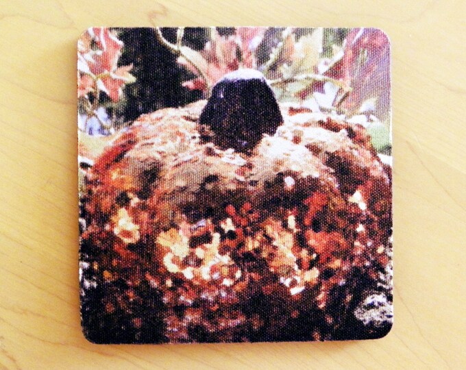 FALL-O-WEEN COASTER Gift Set by Pam Ponsart of Pam's Fab Photos; part of her "Forget Me Not" Collection featuring a Glittering Pumpkin