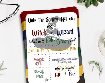 Harry potter invitation | Etsy
