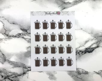 Coffee Press Planner Sticker