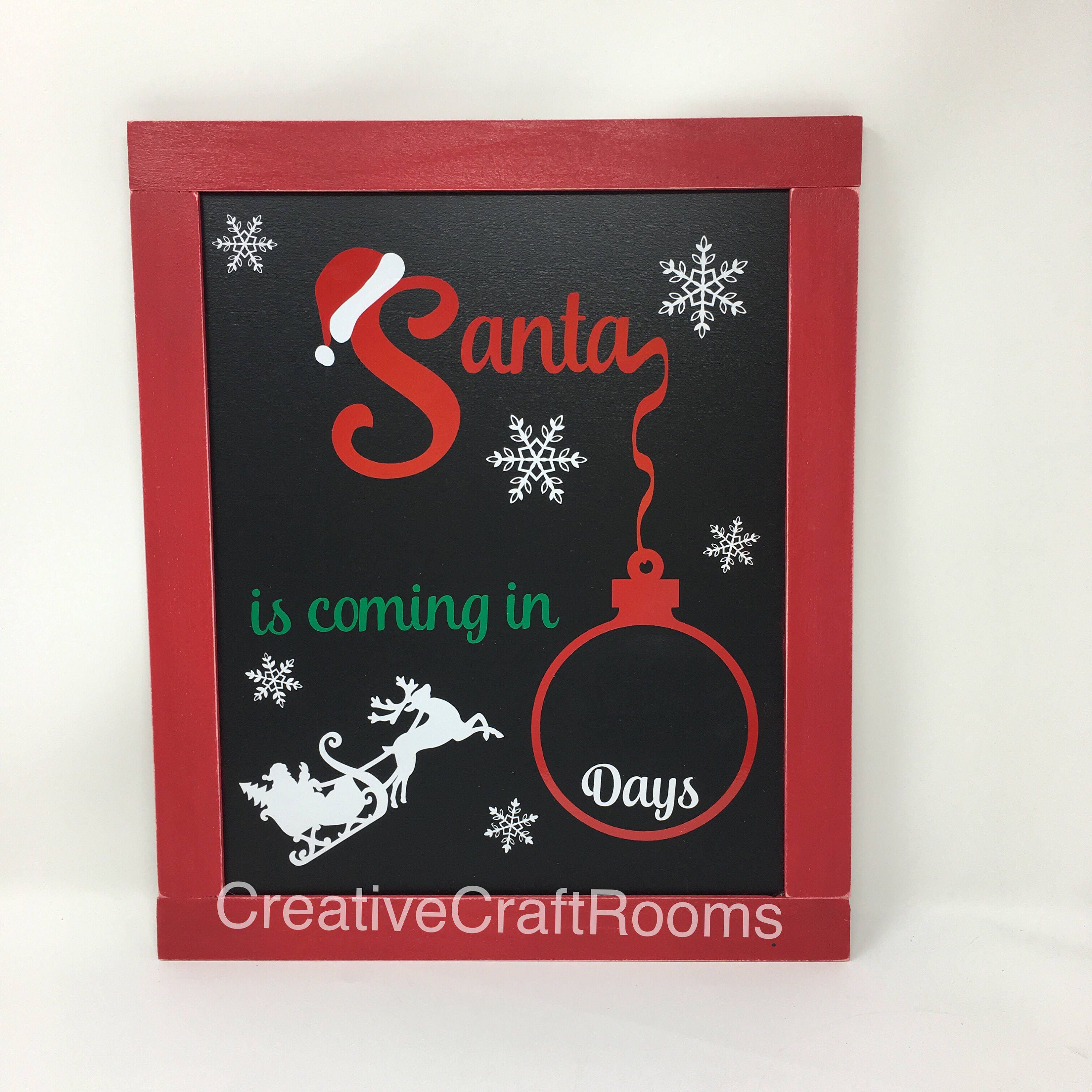 christmas countdown chalkboard days until christmas sign christmas countdown gifts