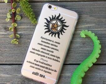 Supernatural Anti Possession iPhone Case ,Your choice of Soft Plastic (TPU) or Wood