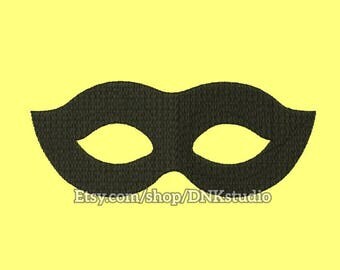 Masquerade Mask Machine Embroidery Design - 6 Sizes - INSTANT DOWNLOAD