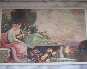 Vintage Postcard - Antique Sound or Ancient Chords by J.K. Romisch