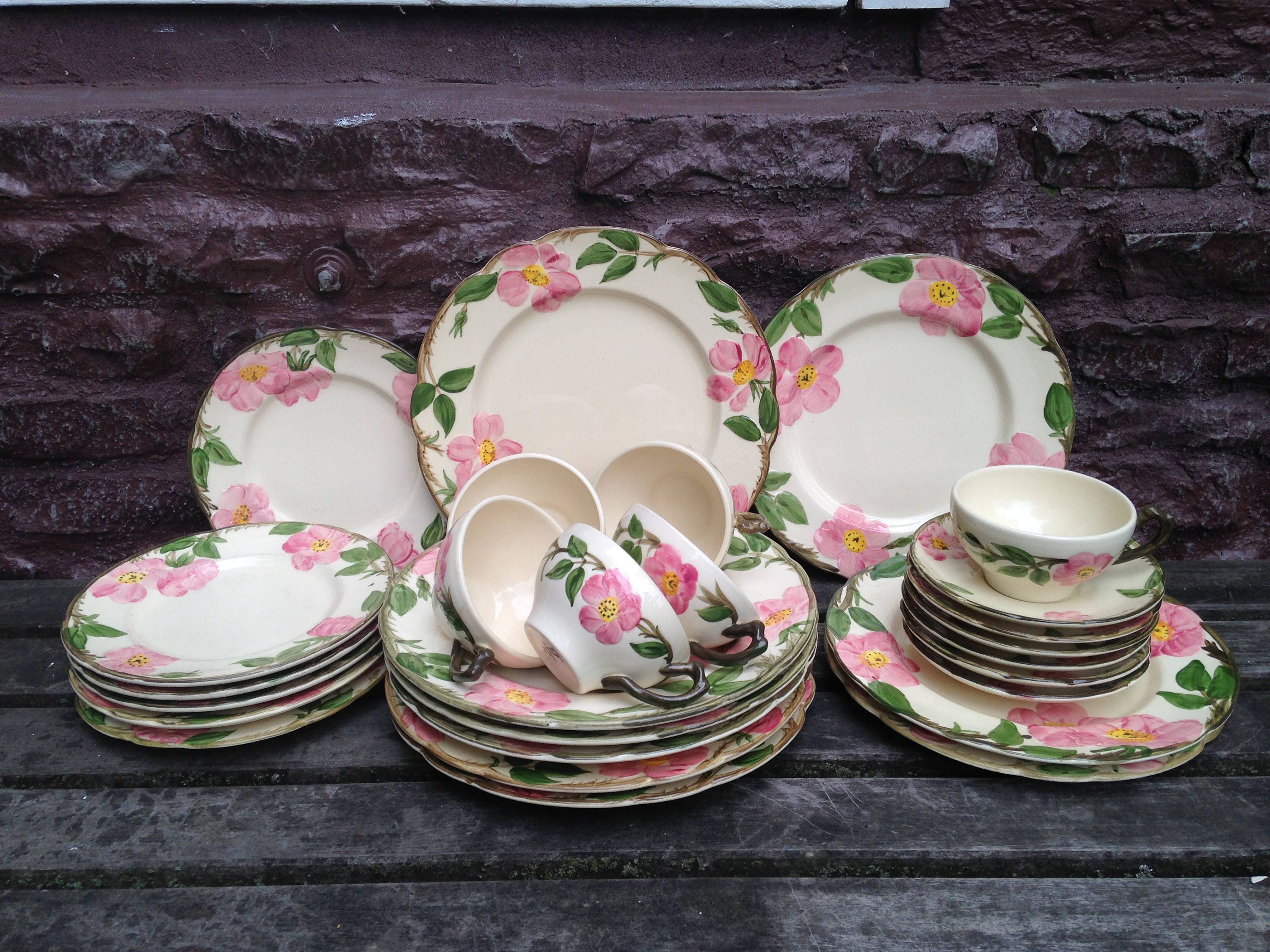 Franciscan Desert Rose 47 Pc Dinnerware Set USA