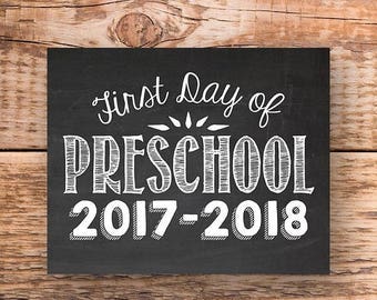 70% OFF THRU 9/30 ONLY first day of preschool sign, first day of school, first day of school, preschool sign, photo props for kids,