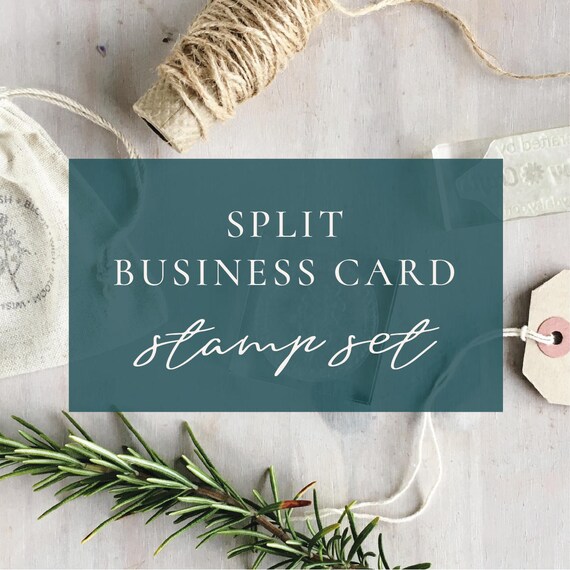 Split Business Card Stamp Set Custom Business Cards Custom