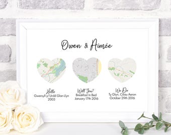 Met engaged married, anniversary gifts for men, Wedding gifts for couple, met married home, Personalised met engaged married, PRINT ONLY