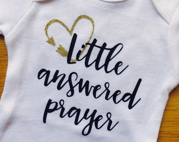 Baby Bodysuit Coming Home Outfit Little Answered Prayer Baby Onesies/®