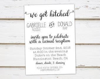 We Got Hitched Invitations 3