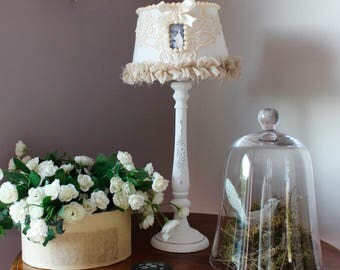 lamp style romantic shabby chic, french fabric