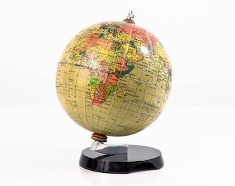 10% OFF World Globe non-existing country. Earth Globe desk. Old World globe from the years 1960 /1970. Vintage globes. Old world maps.