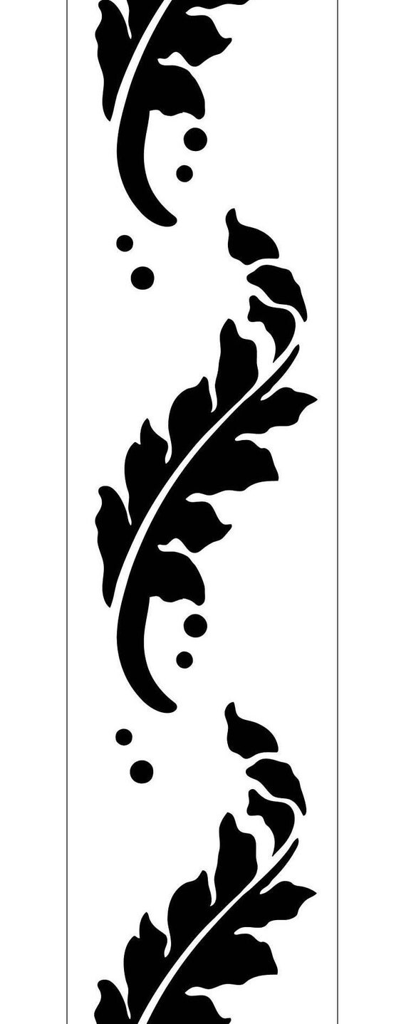 New Sizes BRDR22 Reusable LaserCut Mylar Stencil Nature