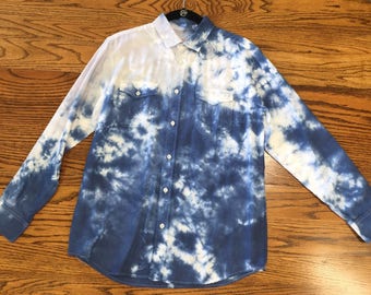 Hand tiedyed boys long sleeve