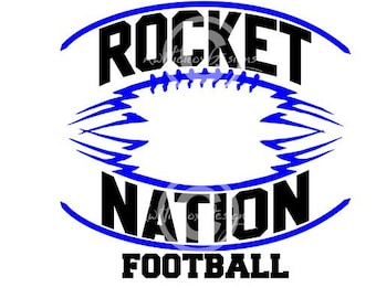Rocket Football Svg, Football Svg, Football Dxf, Dxf For Silhouette