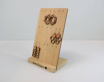 Drop Earring Display For 9 Pairs Jewellery Organiser Retail Drop Earring Display For 9 Pairs Jewellery Organiser Retail