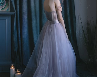 Moaf Color Lilac wedding dress | Etsy