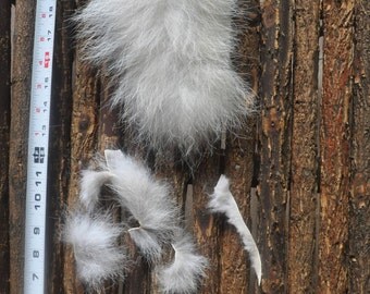 Lot of #2 quality-craft- grade wolf fur scraps; REAL wolf fur.
