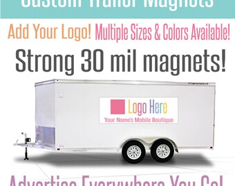 Custom Trailer Magnets - Vehicle Car Magnets - Mobile Boutique